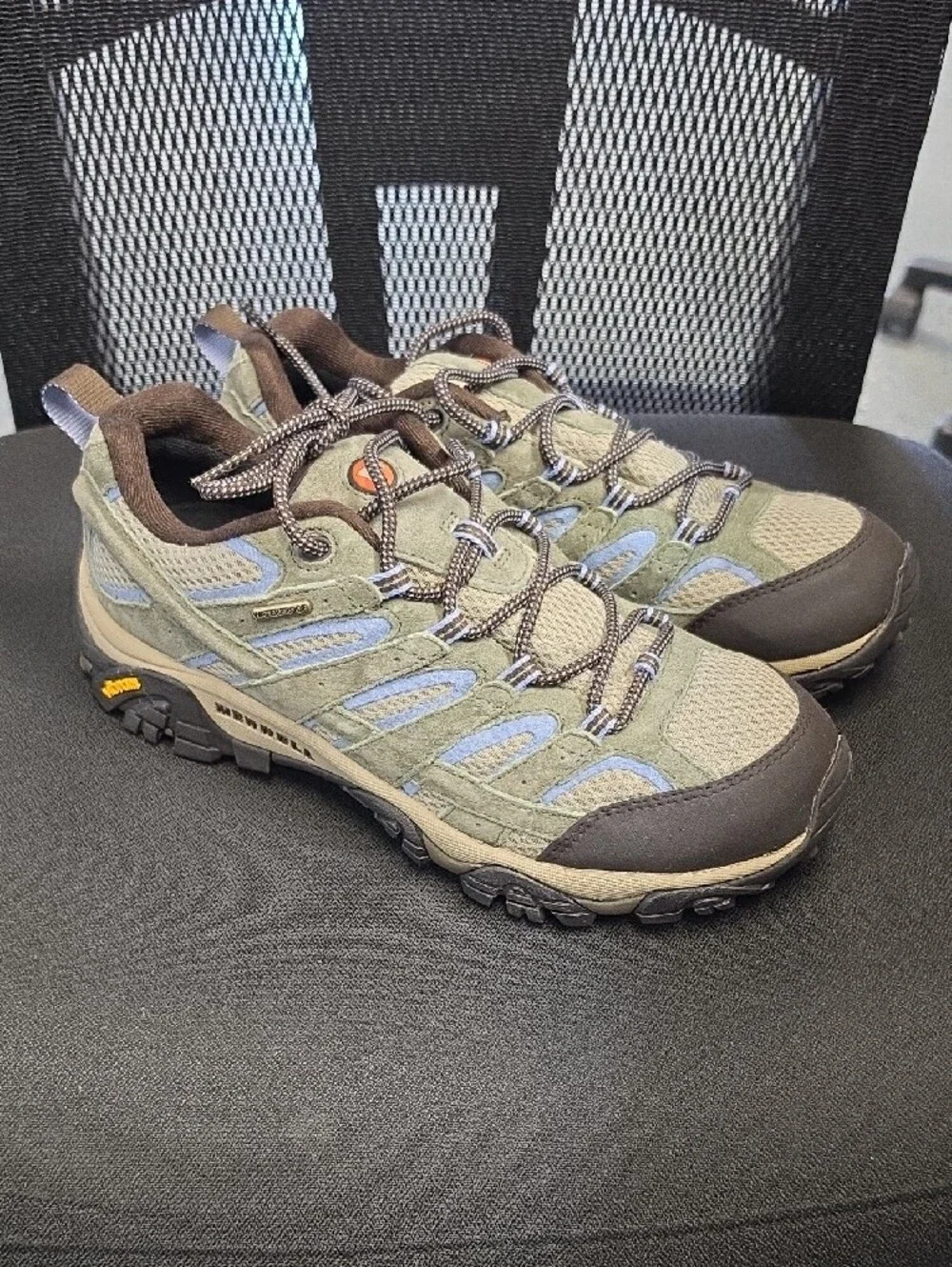 Merrell Men's Olive Green and Brown Trail Sneakers